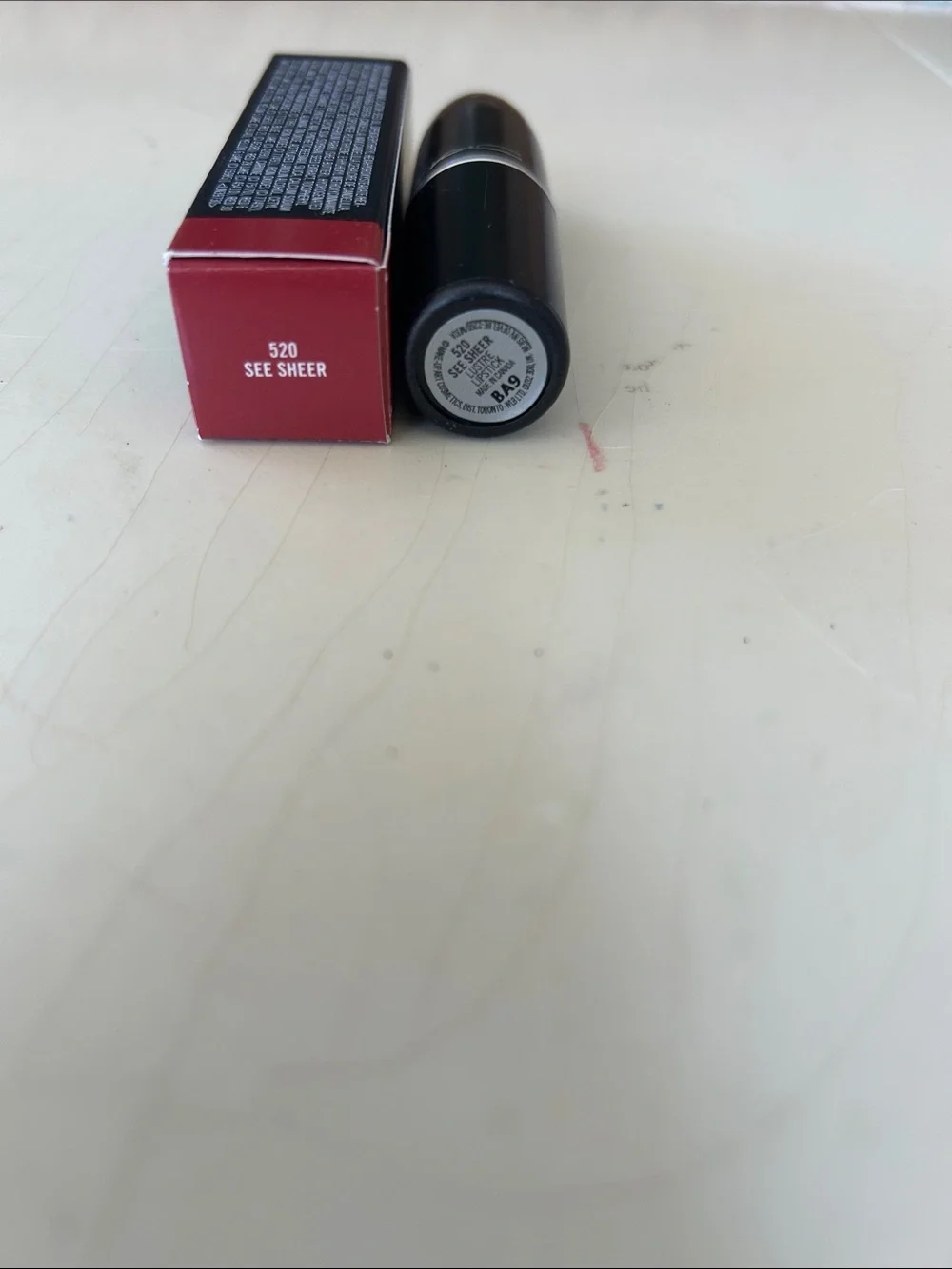 MAC LUSTRE Lipstick See Sheer 520 New